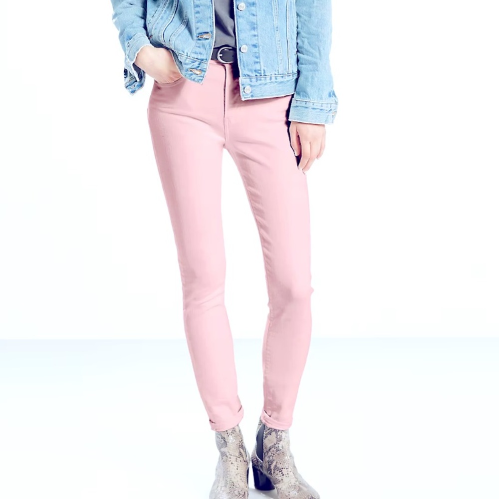 Pink 721 Levi’s High Rise Skinny Jeans